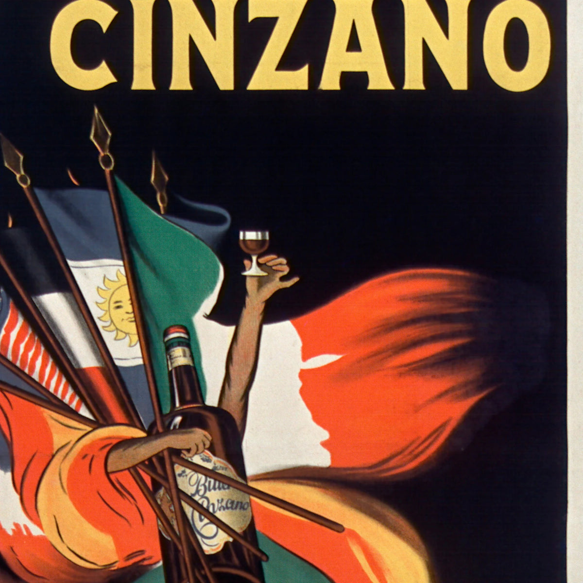 Cinzano Bitter 1912 - Cappiello plakat – billede 4