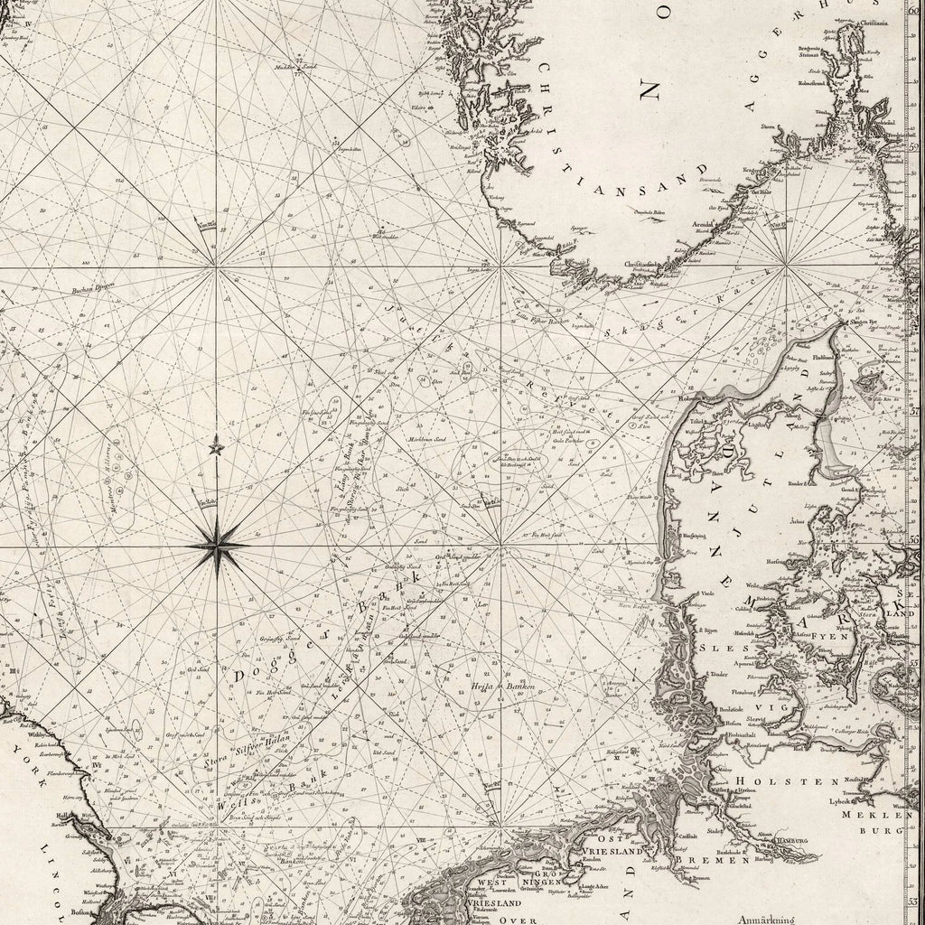 Nordsøen 1797 - Søkort - Plakat – billede 4