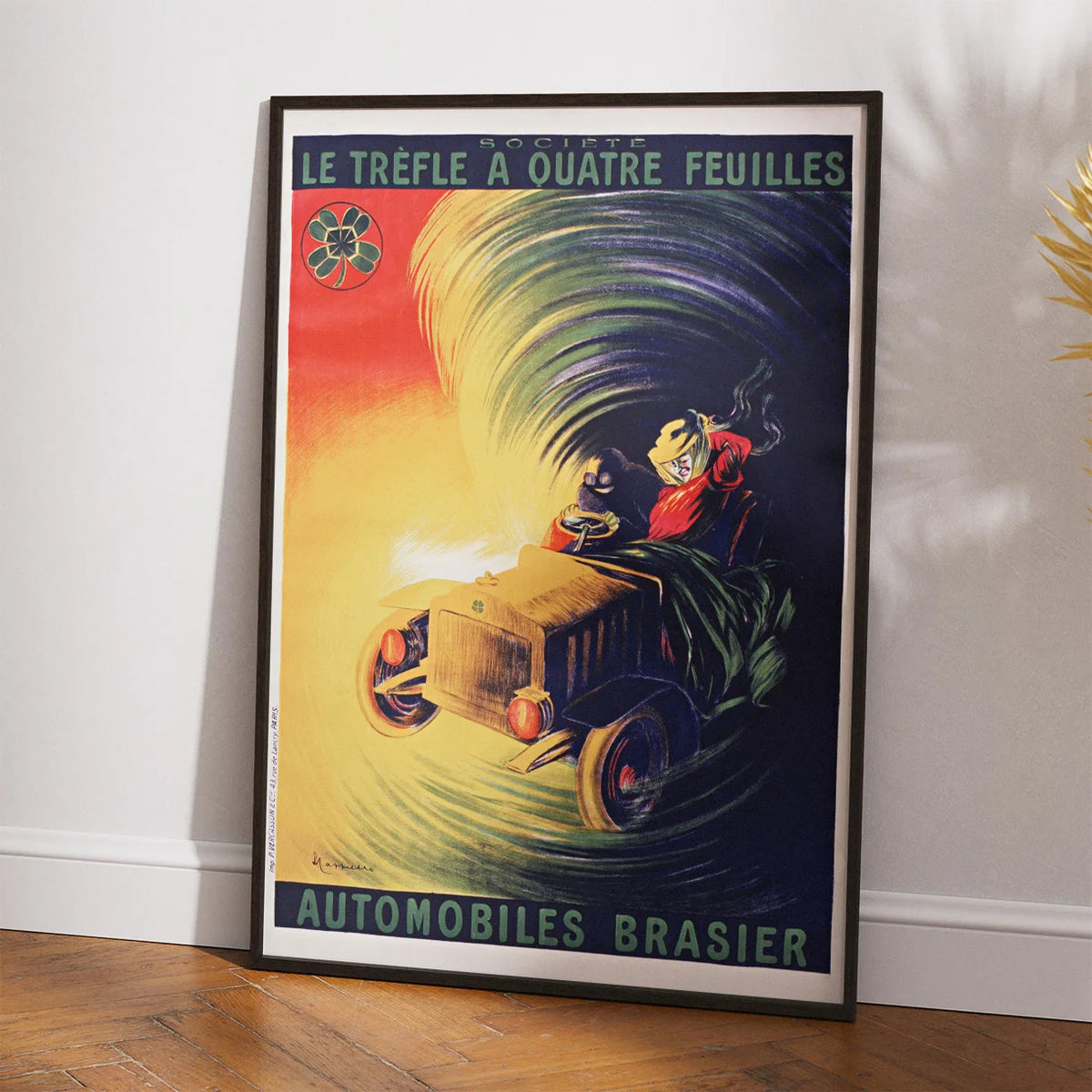 Automobiles Brasier 1907 - Cappiello plakat – billede 2