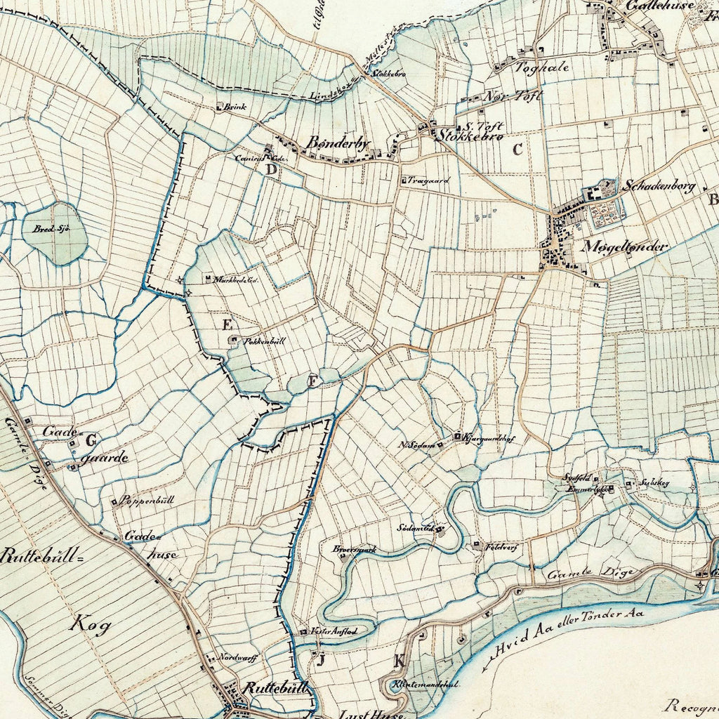 Møgeltønder Bygrunde 1853-1903 - Historisk kort – billede 4