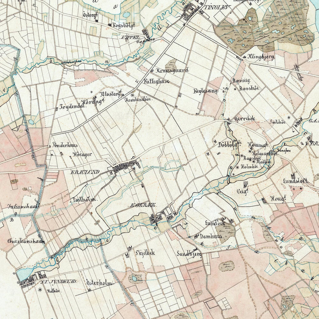 Kraulund Bygrunde 1853-1903 - Historisk kort – billede 4