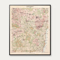 Esbænderup 1857-1882 - Historisk kort - 56×68 cm – billede 1
