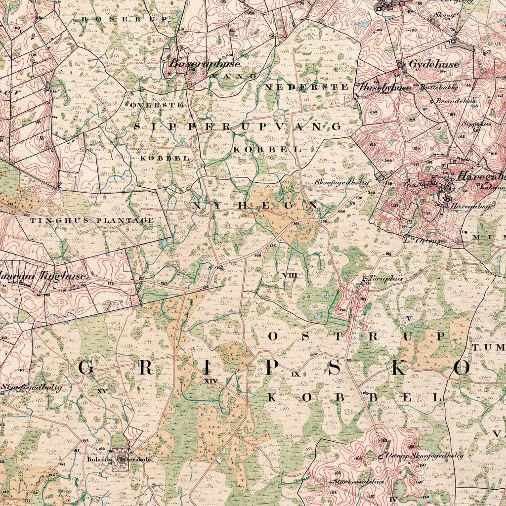 Esbænderup 1857-1882 - Historisk kort - 56×68 cm – billede 4
