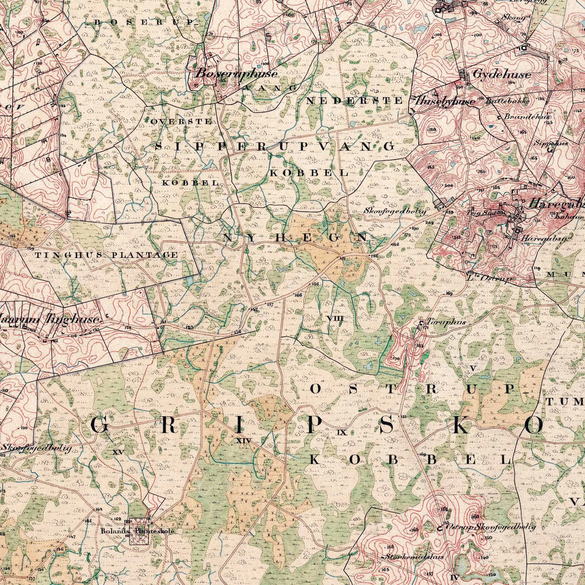 Esbænderup 1857-1882 - Historisk kort - 56×68 cm – billede 4