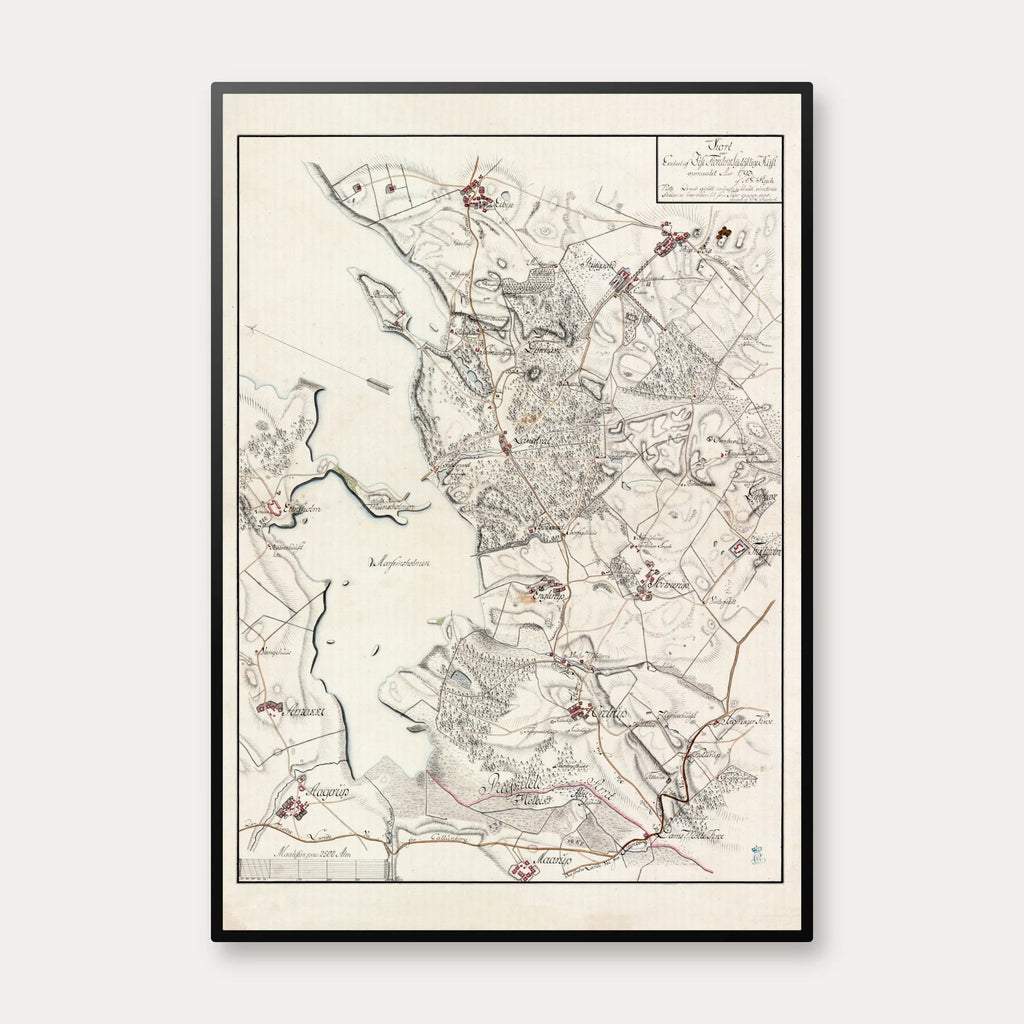 Isefjords Sydøstlige Kyst 1793-1843 - Historisk kort – billede 1