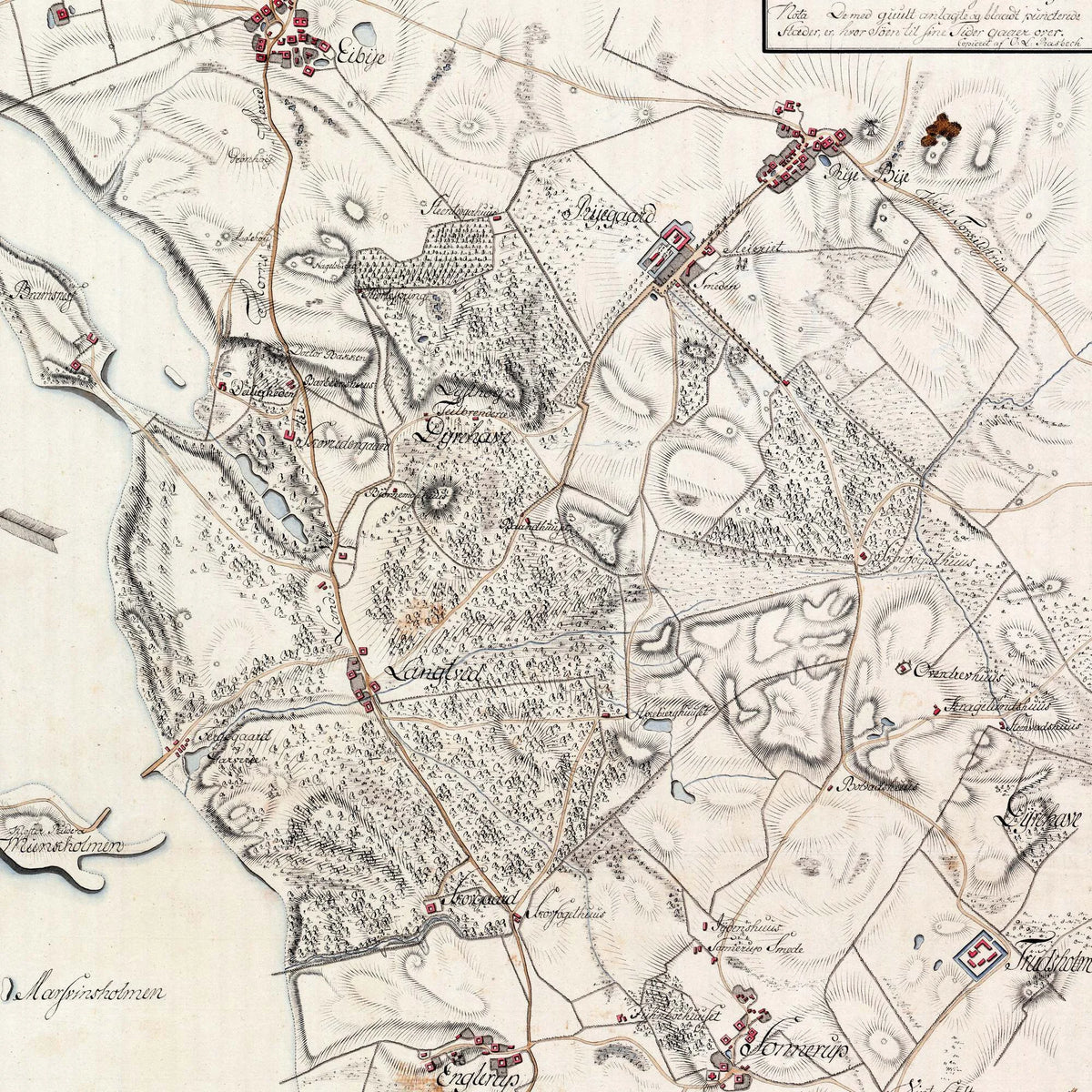 Isefjords Sydøstlige Kyst 1793-1843 - Historisk kort – billede 4