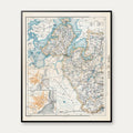 Viborg Amt Nordvest 1900 - Historisk kort - 70×57 cm – billede 1