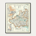 Skanderborg Amt 1900 - Historisk kort - 60×72 cm – billede 1