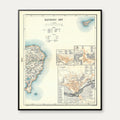 Randers Amt 1900 - Historisk kort - 60×72 cm – billede 1