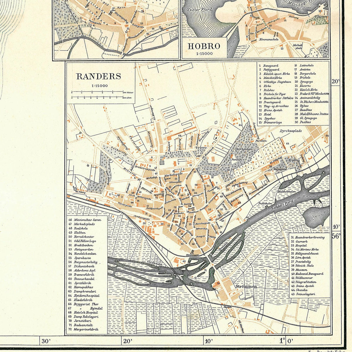 Randers Amt 1900 - Historisk kort - 60×72 cm – billede 4