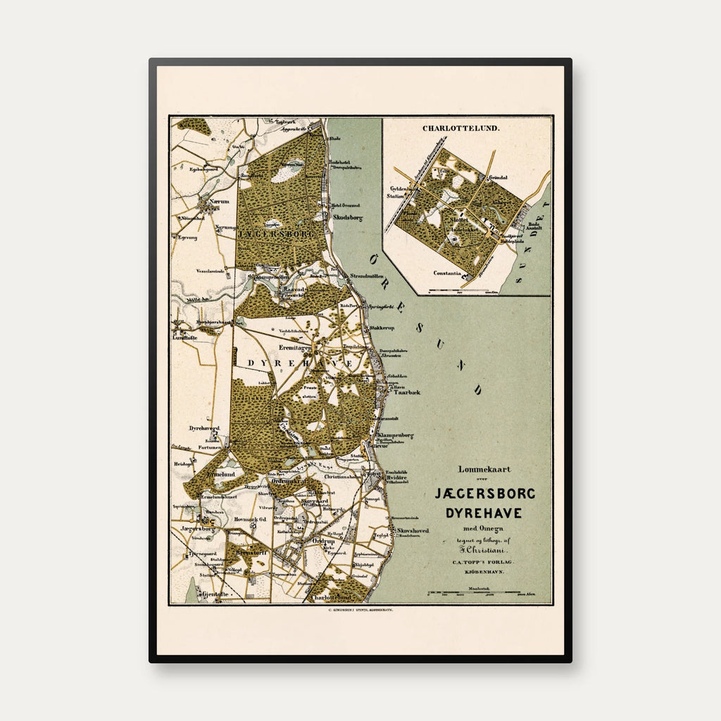 Jægersborg Dyrehave 1882 - Nordsjælland – billede 1