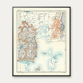Aarhus Amt 1900 - Historisk amt-kort - 60×72 cm – billede 1