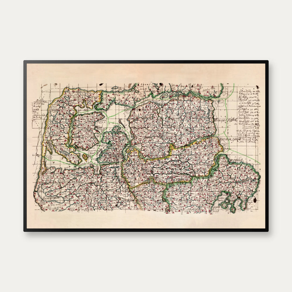 Himmerland, Thy & Djursland 1642-1667 - Historisk Mejer-kort – billede 1