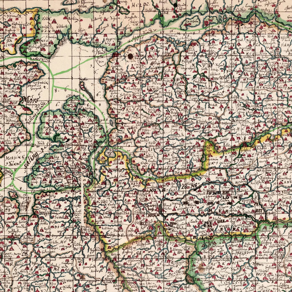 Himmerland, Thy & Djursland 1642-1667 - Historisk Mejer-kort – billede 4