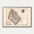 Bornholm 1642-1667 - Historisk Mejer-kort – billede 1