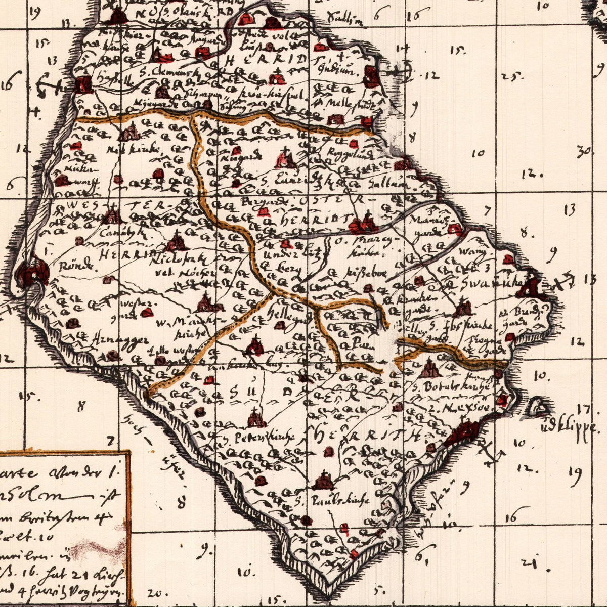 Bornholm 1642-1667 - Historisk Mejer-kort – billede 4