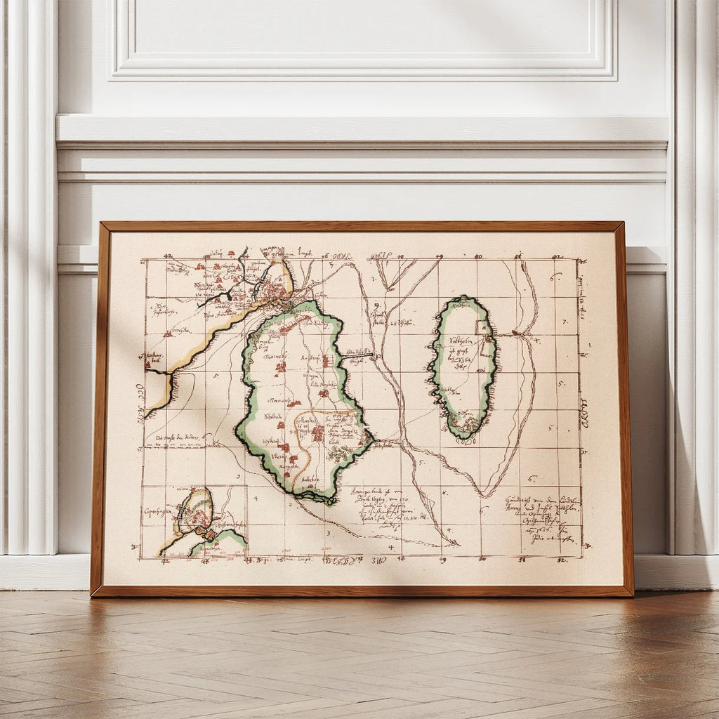 København, Amager & Saltholm 1642-1667 - Historisk Mejer-kort – billede 2