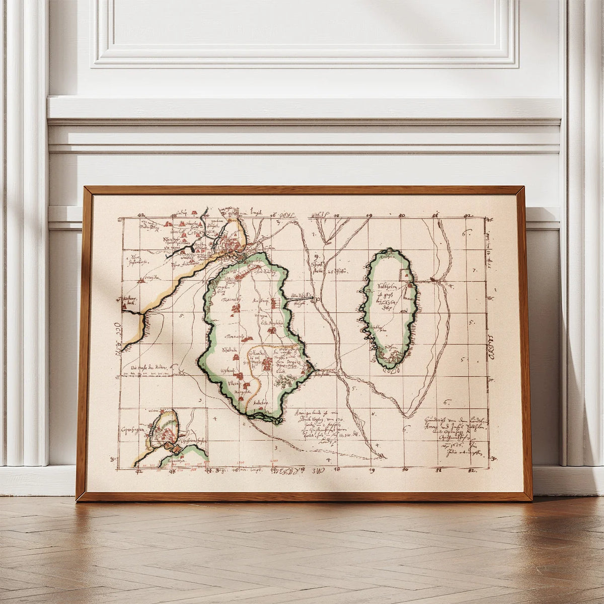 København, Amager & Saltholm 1642-1667 - Historisk Mejer-kort – billede 2