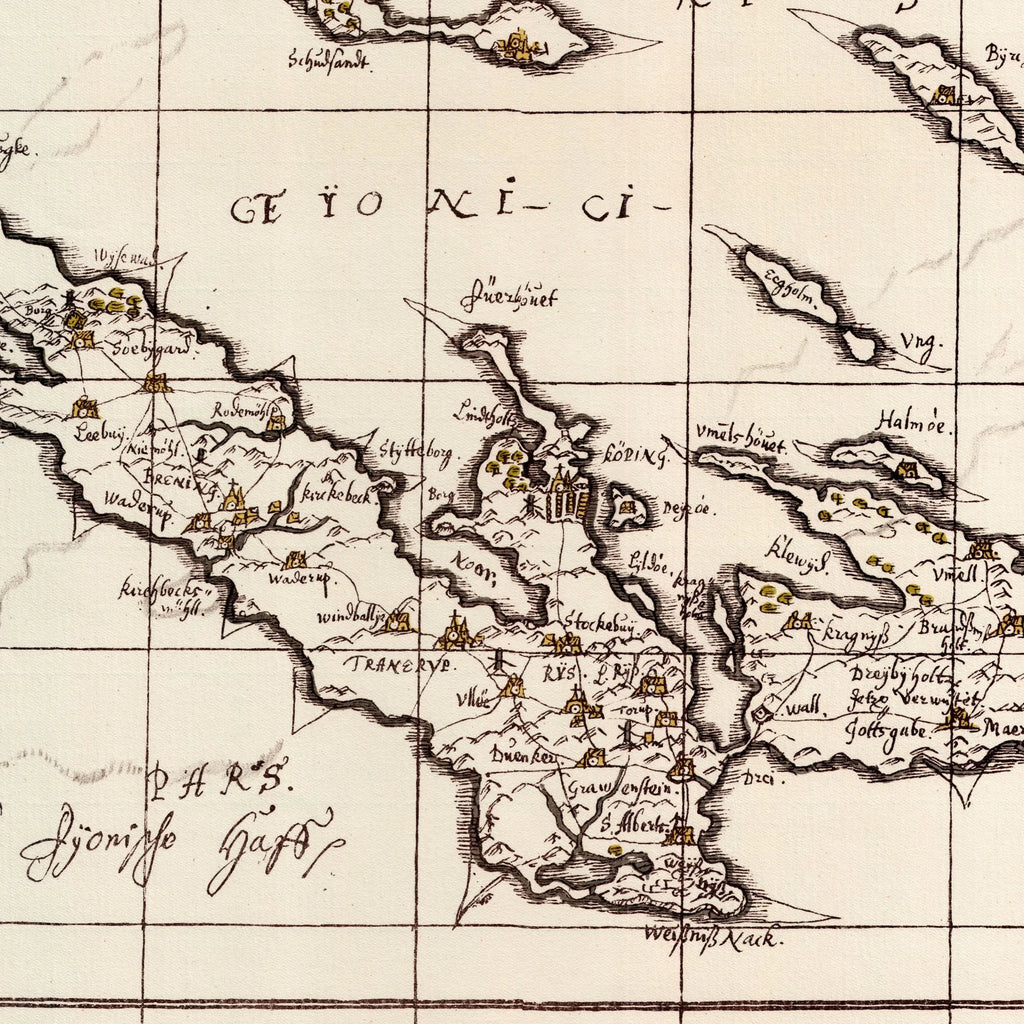 Ærø 1642-1667 - Historisk Mejer-kort – billede 4