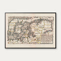Limfjorden 1642-1667 - Historisk Mejer-kort – billede 1