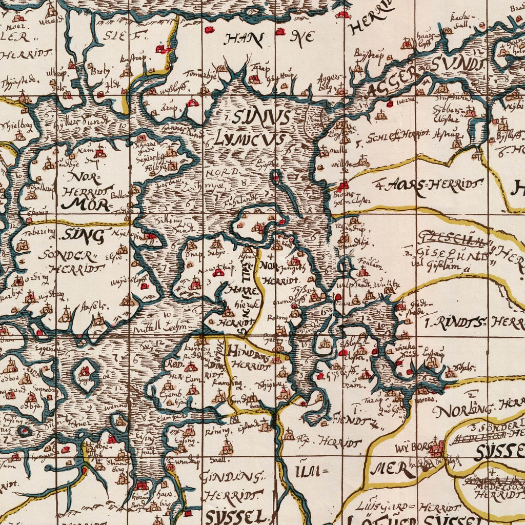 Limfjorden 1642-1667 - Historisk Mejer-kort – billede 4