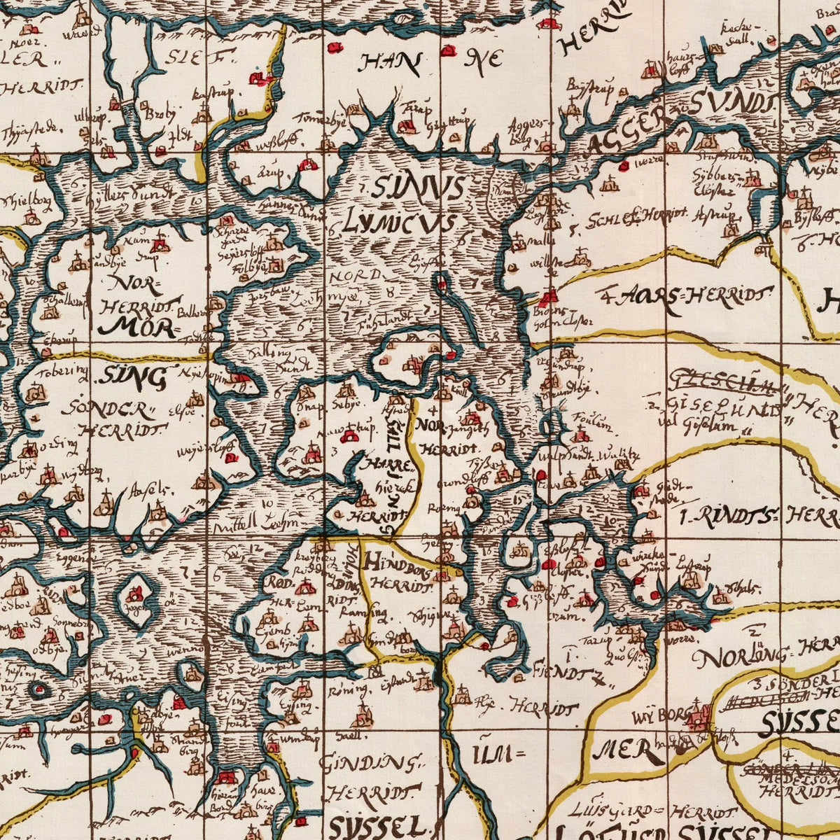Limfjorden 1642-1667 - Historisk Mejer-kort – billede 4