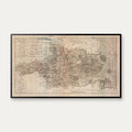 Aabenraa Amt 1642-1667 - Historisk Mejer-kort - 100×58 cm – billede 1