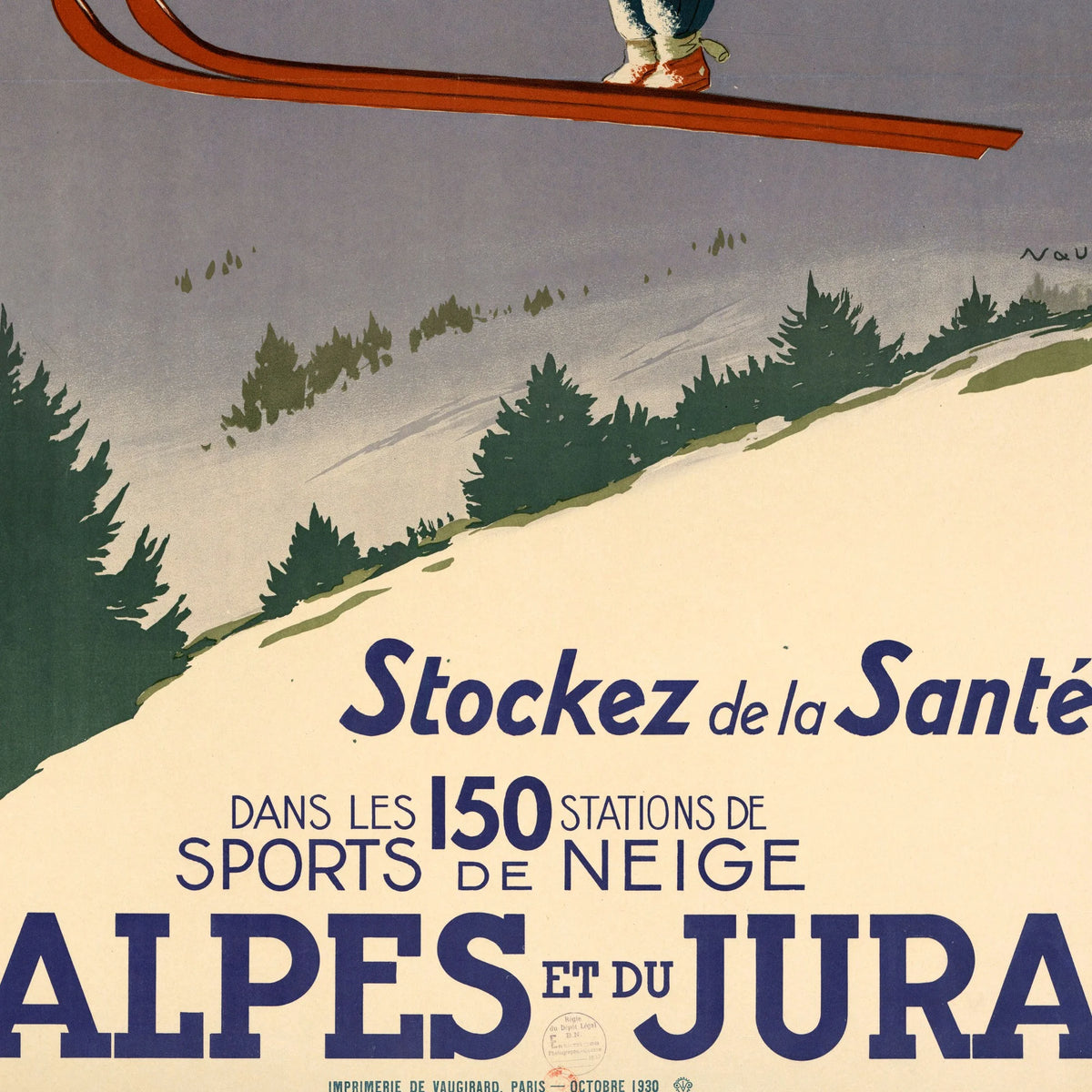 PLM - Stockez de la santé 1930 - Rejseplakat – billede 4