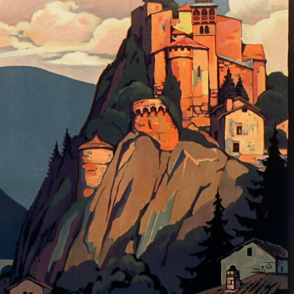Circuit automobile au départ de Saint-Gervais 1929 - PLM Rejseplakat - 57×90 cm – billede 4