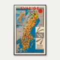 Sverige - Sassnitz-Trelleborg 1931 - Rejseplakat - 58×90 cm – billede 1
