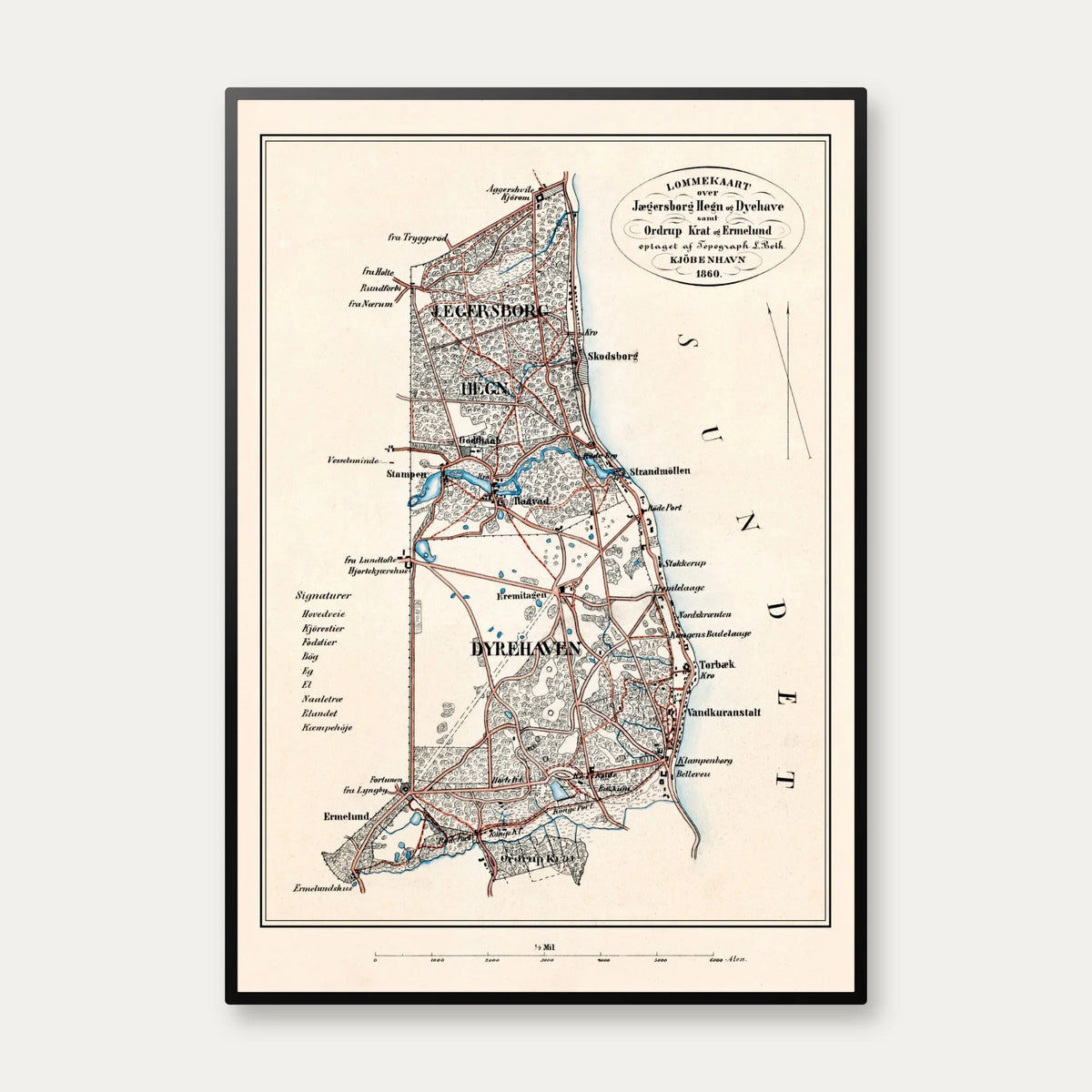 Dyrehaven 1860 - Jægersborg Hegn og Ordrup Krat – billede 1