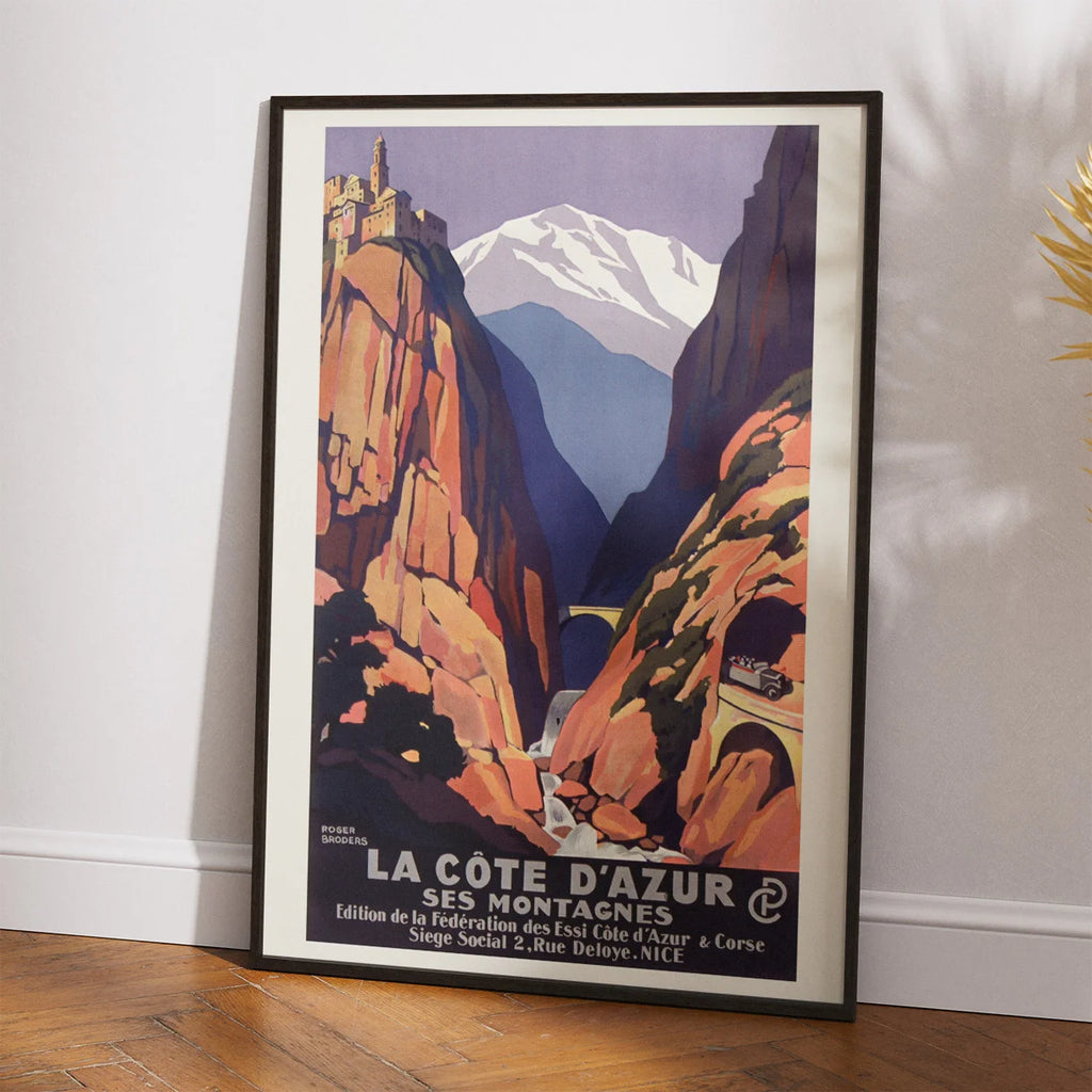 La Côte d'Azur 1930 - Rejseplakat – billede 2