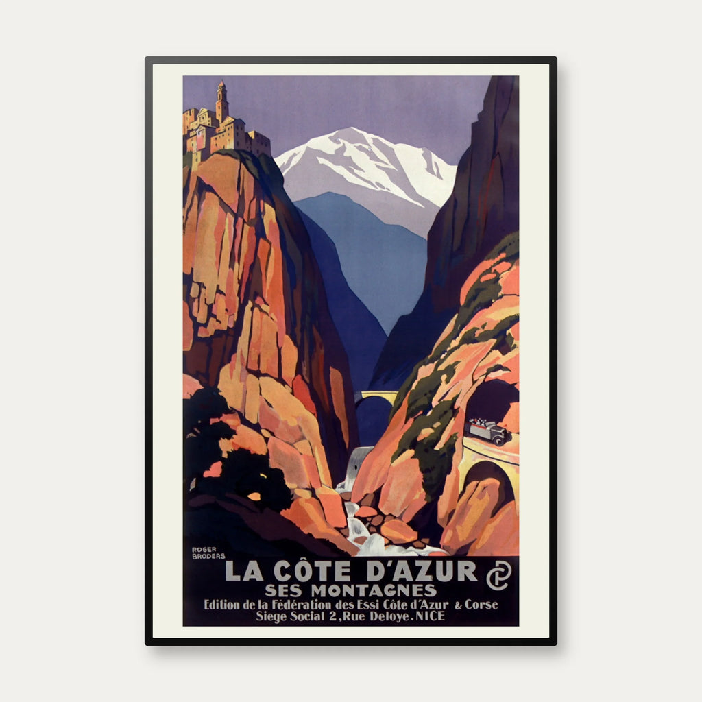 La Côte d'Azur 1930 - Rejseplakat – billede 1