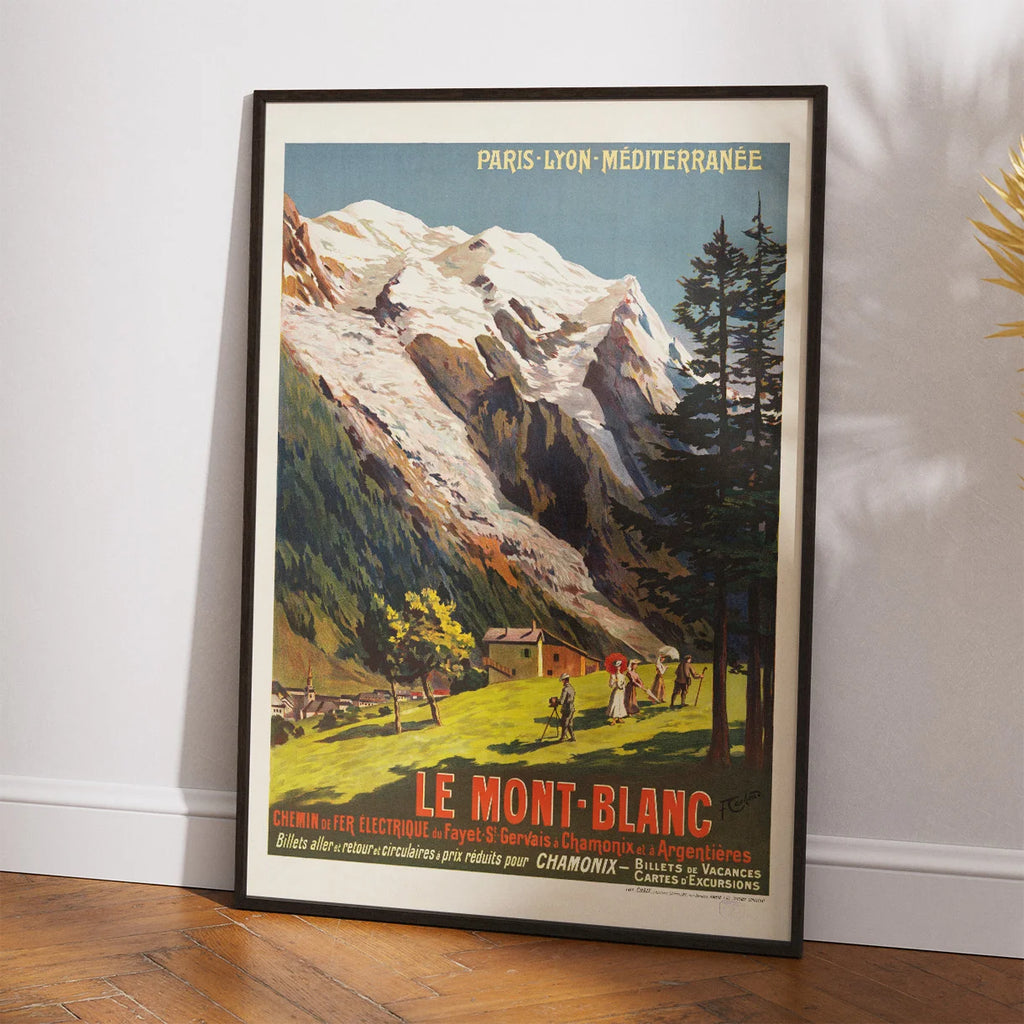 Le Mont-Blanc 1906 - Rejseplakat – billede 2