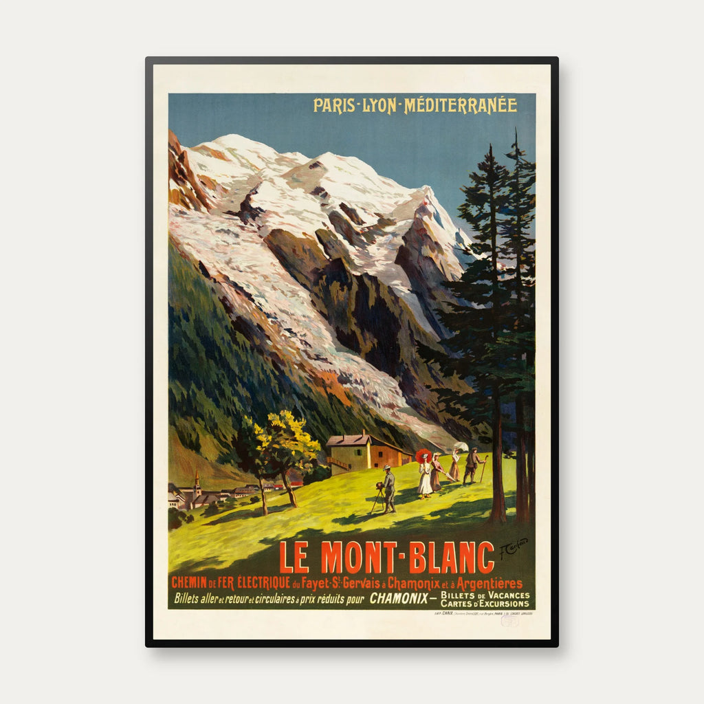 Le Mont-Blanc 1906 - Rejseplakat – billede 1