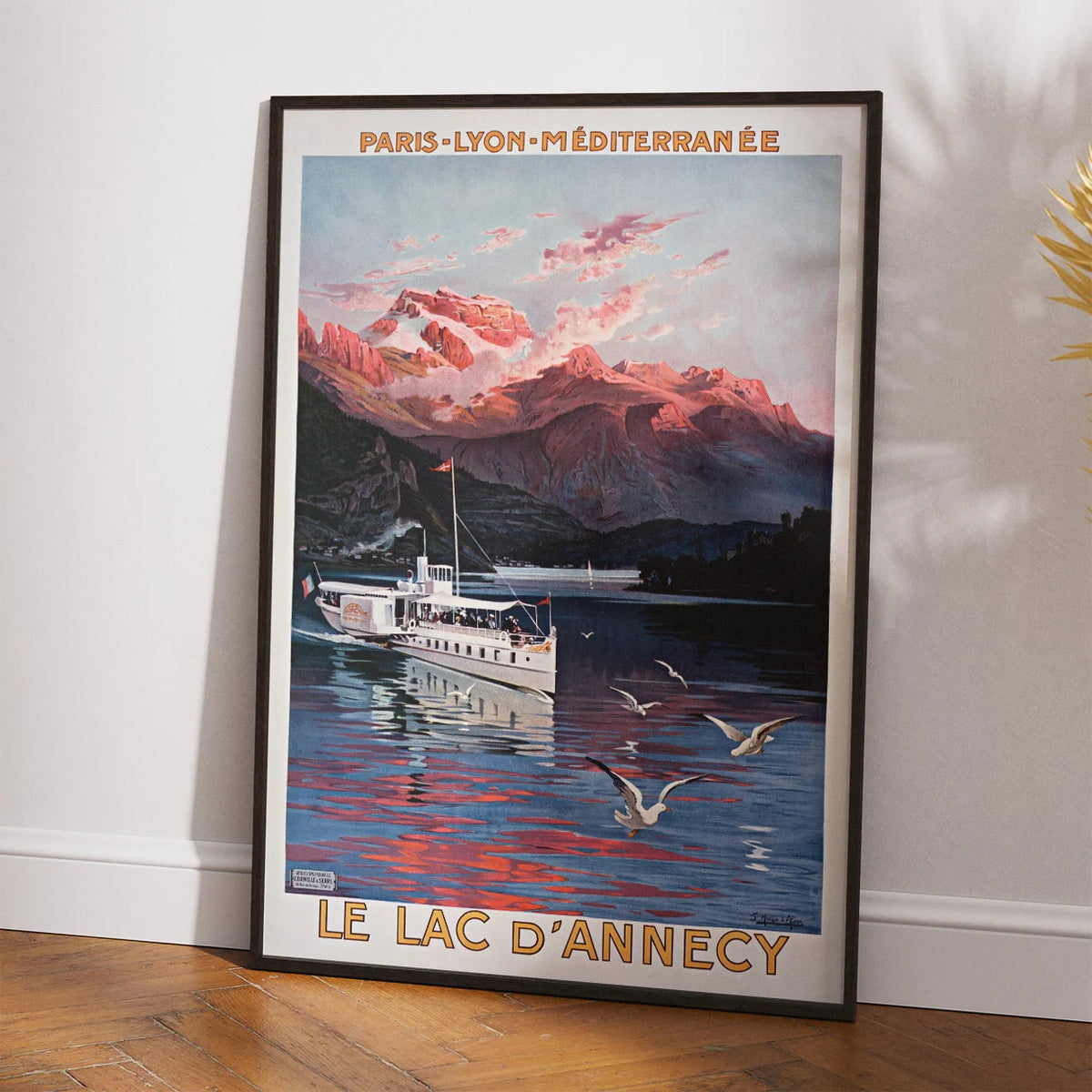 Le Lac d'Annecy 1910 - Rejseplakat – billede 2