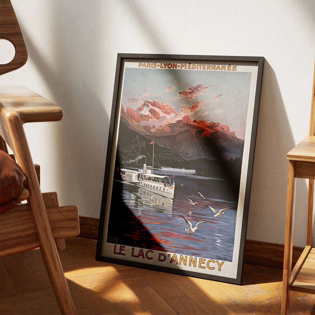 Le Lac d'Annecy 1910 - Rejseplakat – billede 3