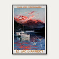 Le Lac d'Annecy 1910 - Rejseplakat – billede 1
