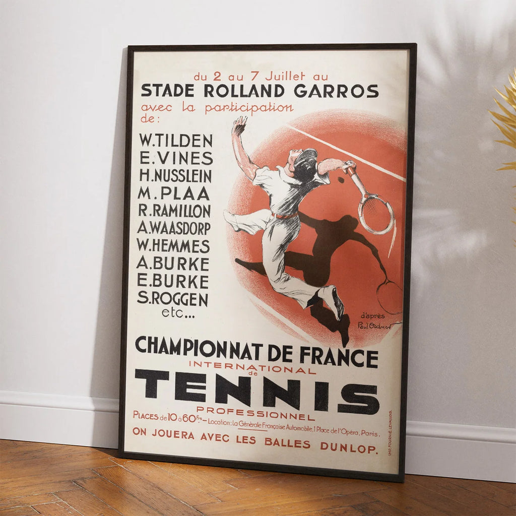Championnat de France de tennis 1930 - Sportsplakat – billede 2