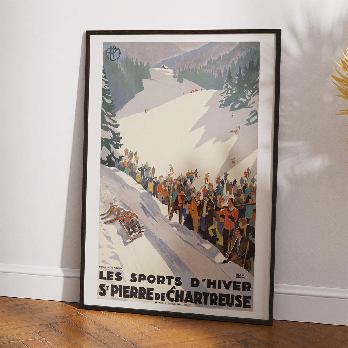 Les sports d'hiver à Saint-Pierre de Chartreuse 1930 - Rejseplakat – billede 2