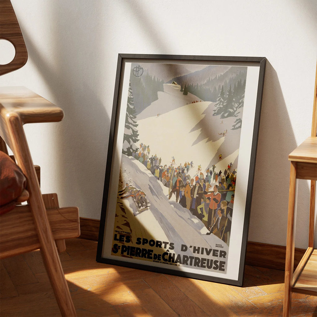 Les sports d'hiver à Saint-Pierre de Chartreuse 1930 - Rejseplakat – billede 3
