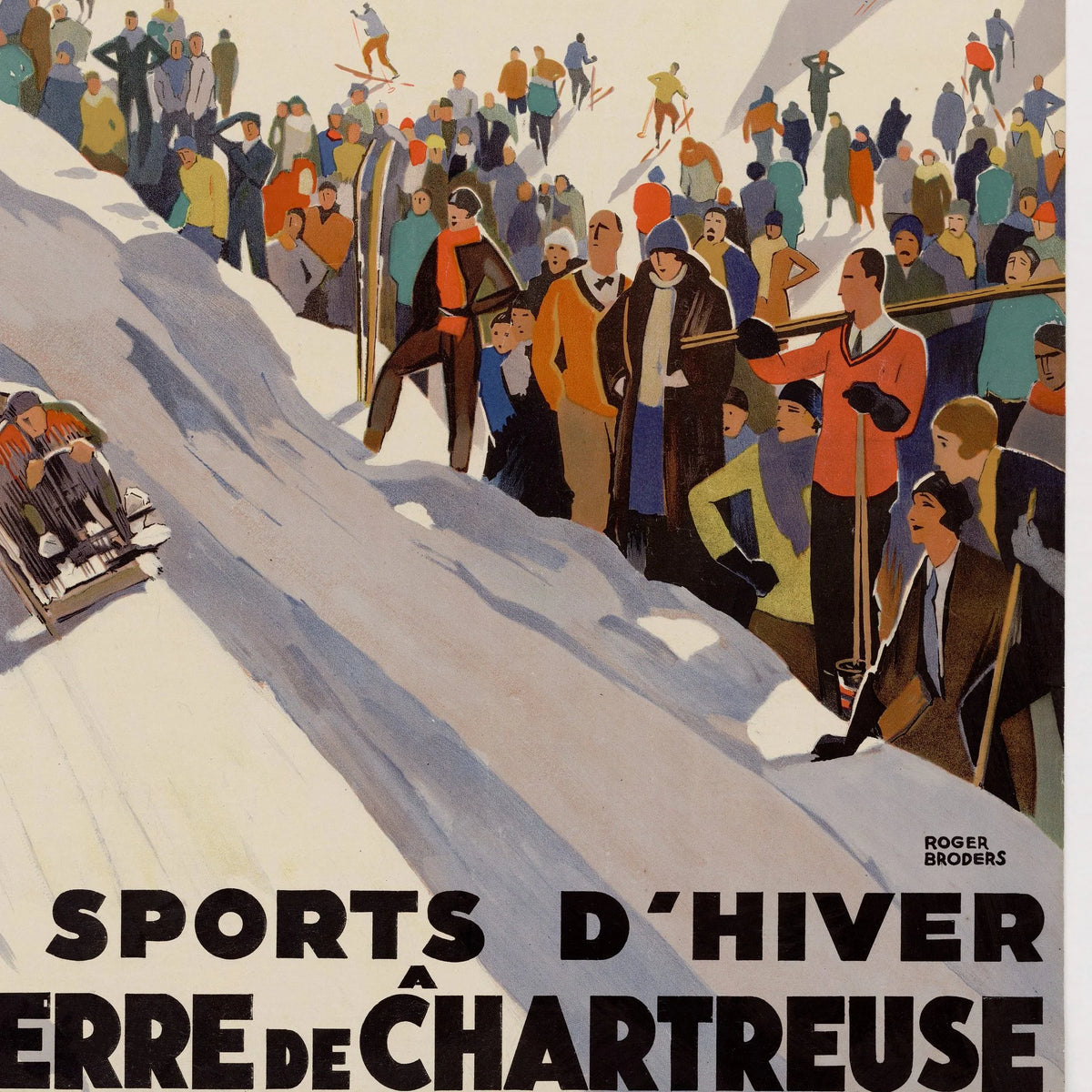 Les sports d'hiver à Saint-Pierre de Chartreuse 1930 - Rejseplakat – billede 4