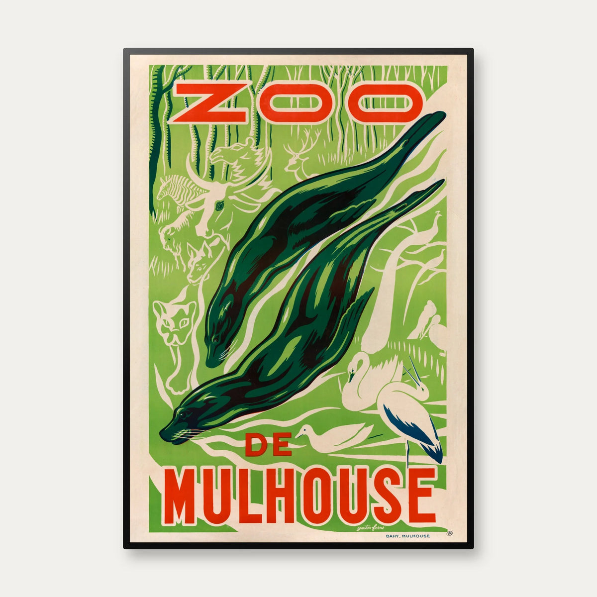 Zoo de Mulhouse 193 - Reklameplakat – billede 1