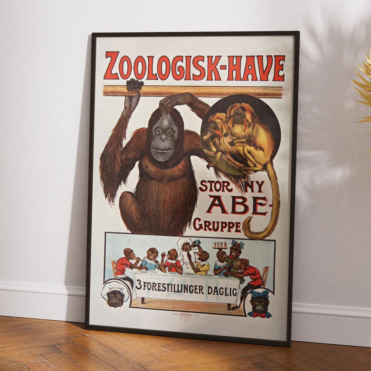 Zoologisk Have 1895 - Reklameplakat – billede 2