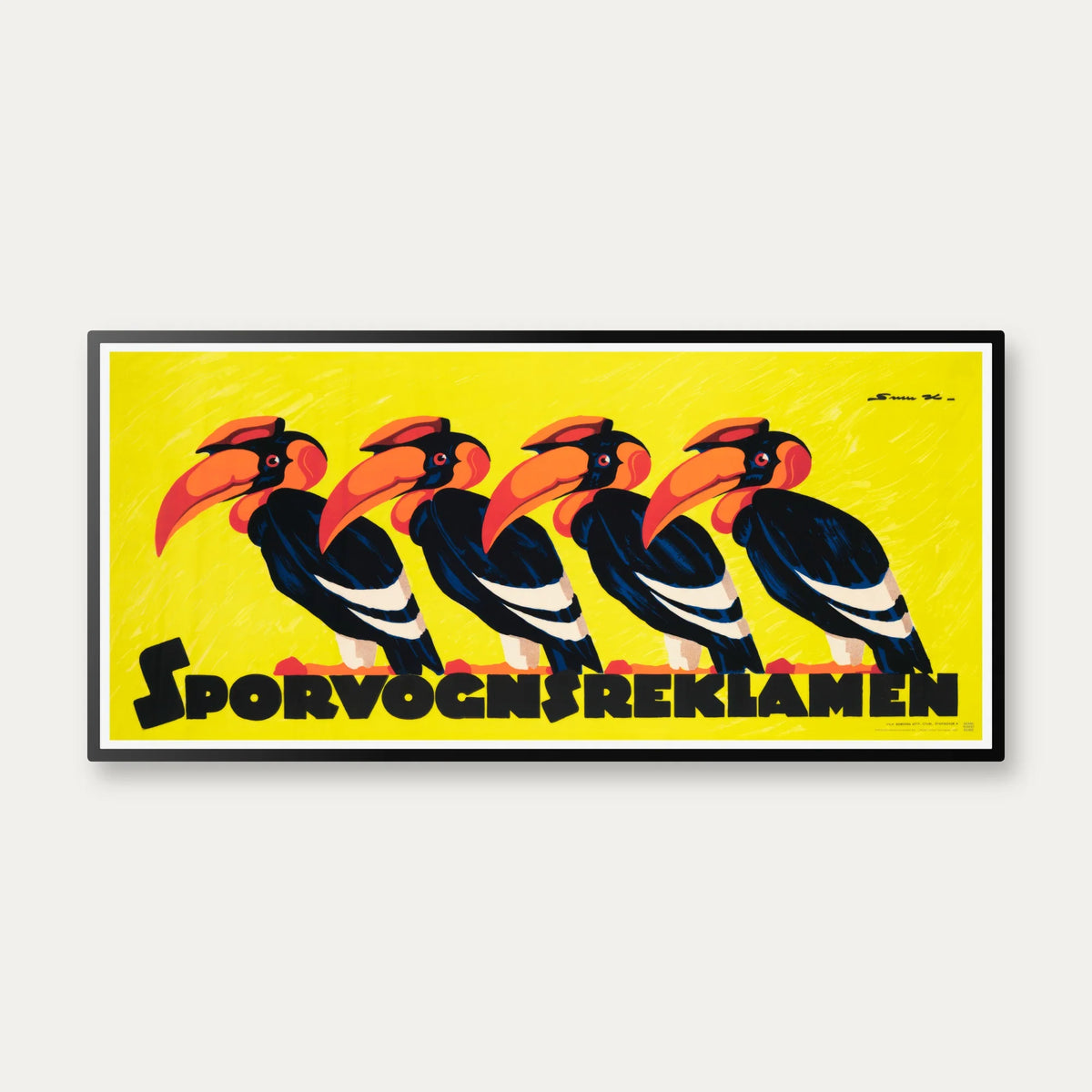 Sporvognsreklamen 1924 - Plakat - 100×47 cm – billede 1