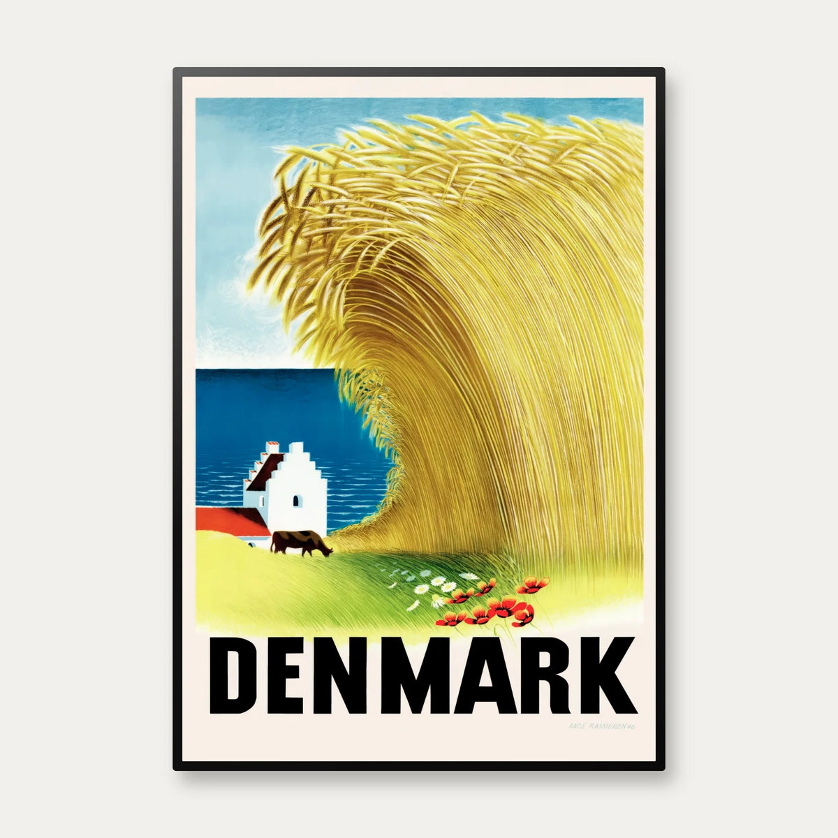 Danmark 1946 - Aage Rasmussen rejseplakat – billede 1