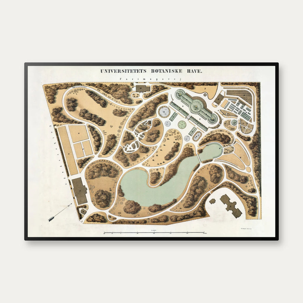Botanisk Have 1874 - København Universitetet – billede 1