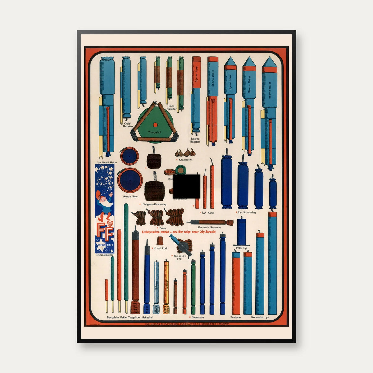 Cirkusplakater Fyrværkeri 1939-1945 - Plakat – billede 1