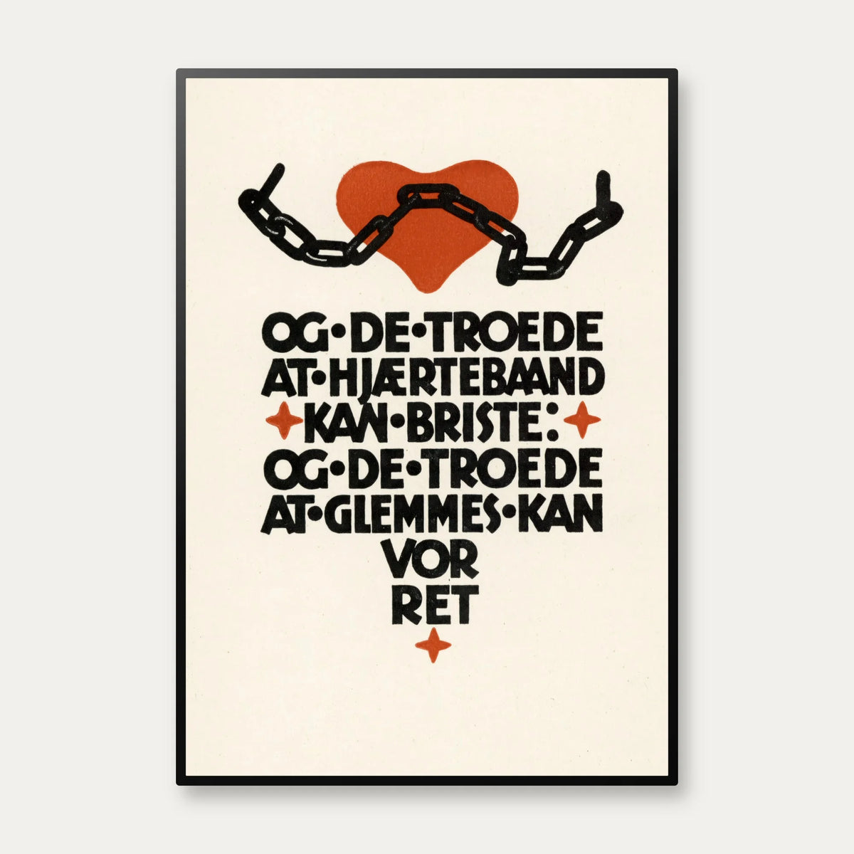 Og de troede at Hjærtebaand kan briste 1910-1959 - Plakat – billede 1