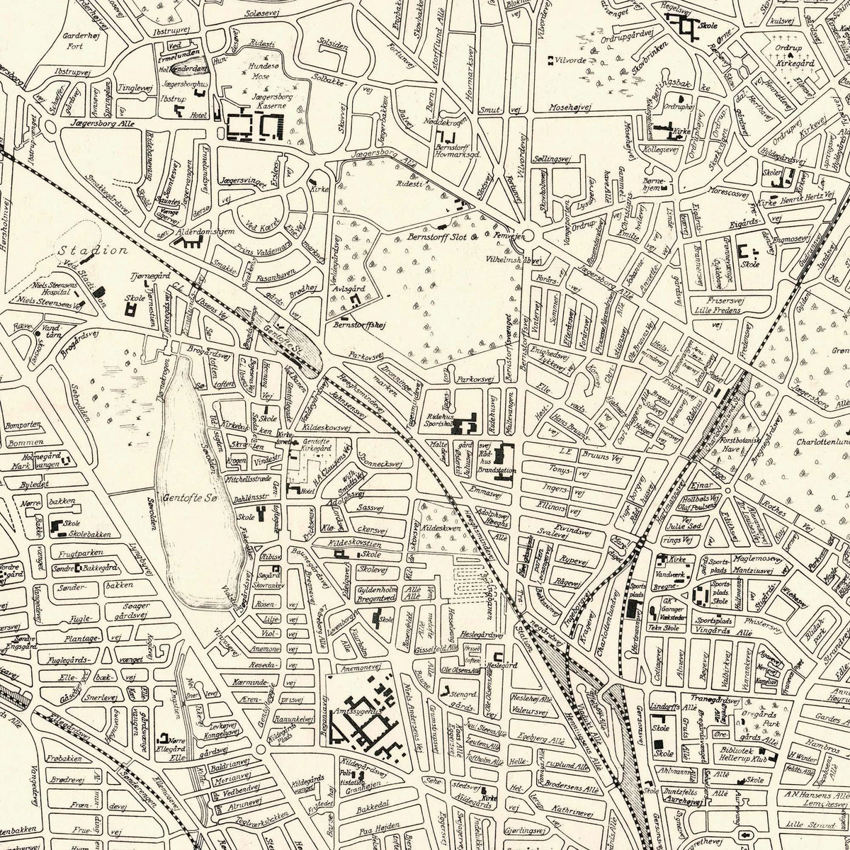 Gentofte kommune 1951 - Landkort – billede 4
